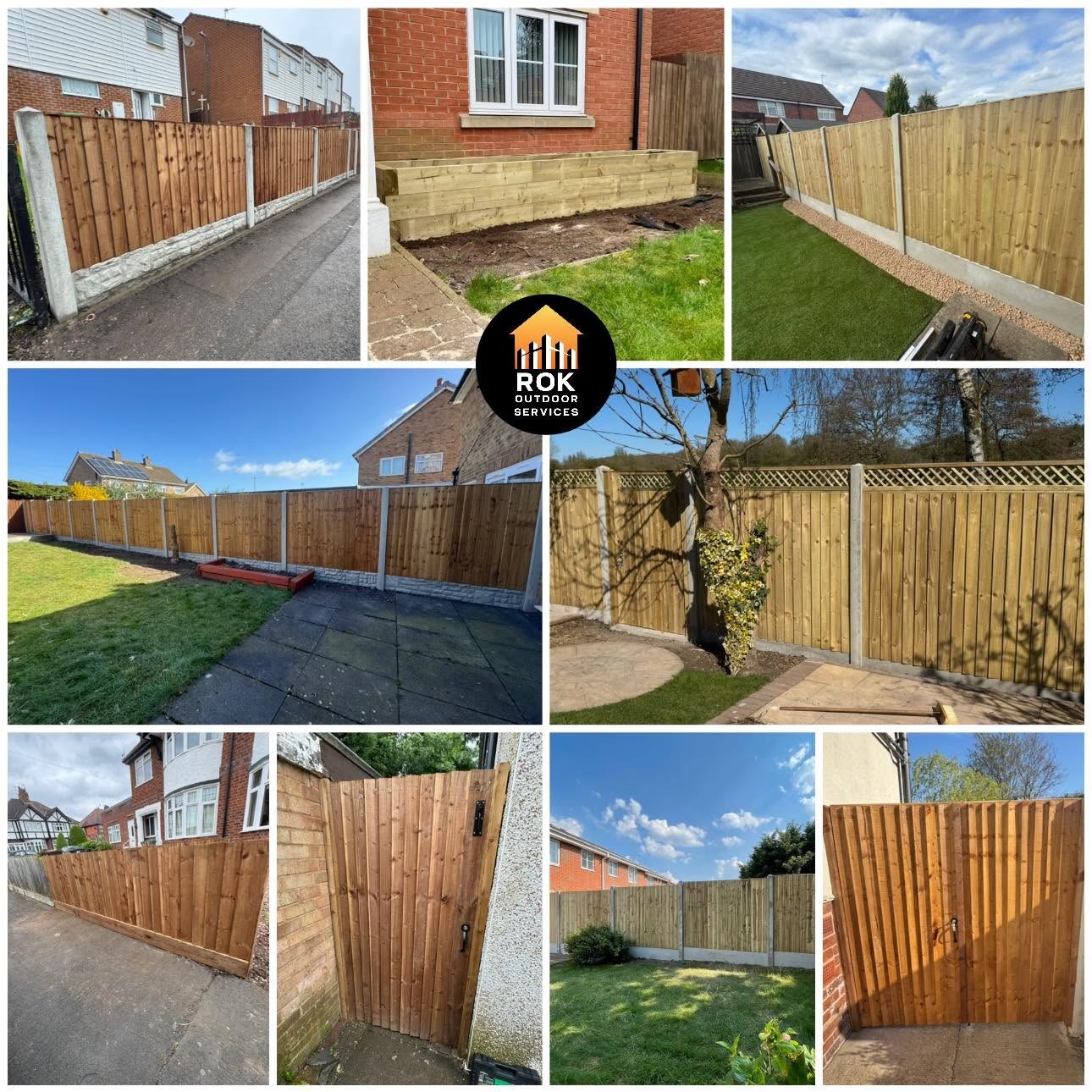 Collection of ROK timber fencing and gate projects